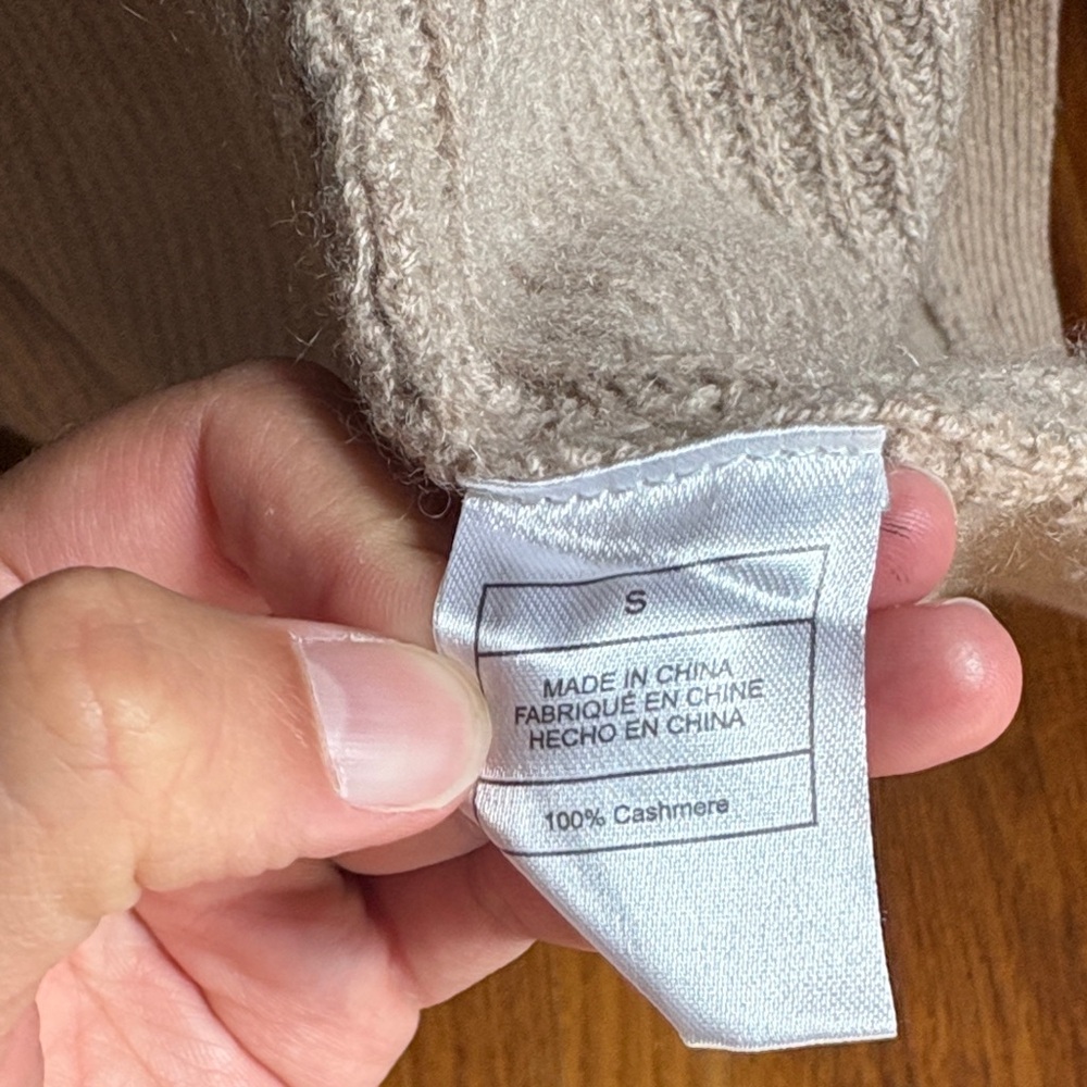 Quince Ribbed Cashmere Cardigan | size small - Picture 5 of 10